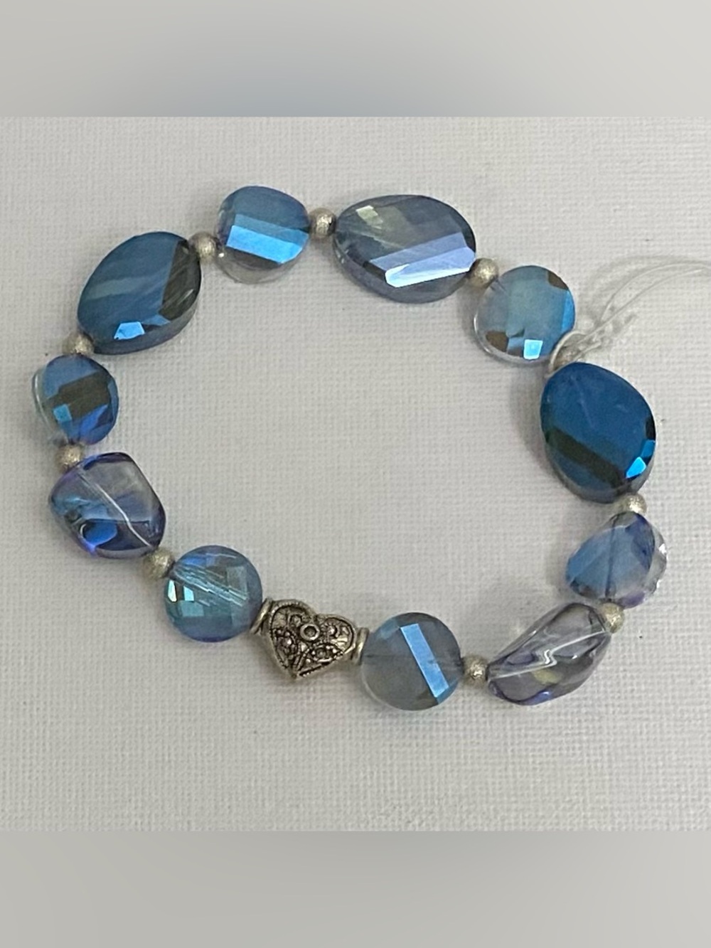 NEW Blue glass bead bracelet